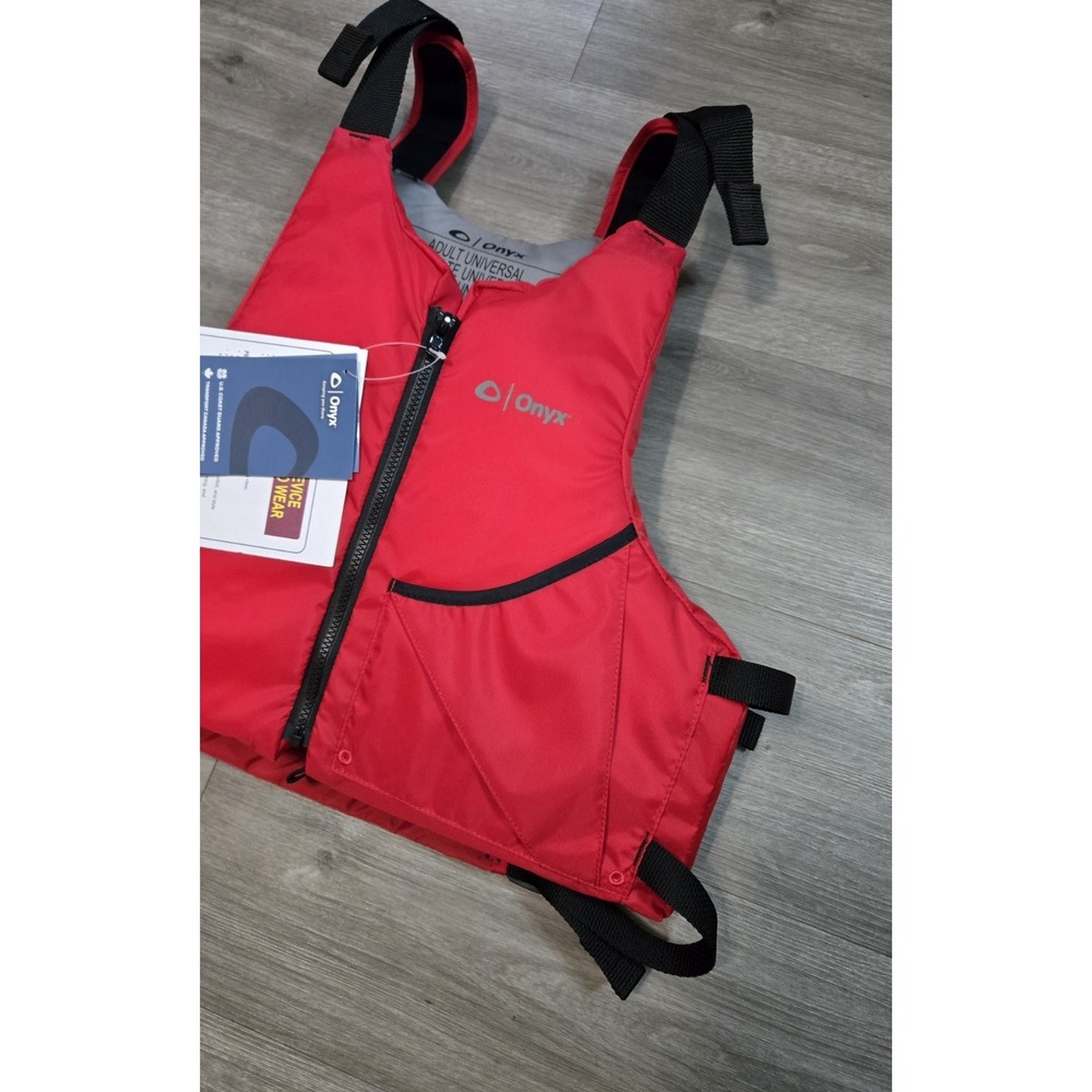 Onyx Universal Paddle Life Jacket / Vest PFD, Adult M/L, RED(121900-100-004-17) - Picture 3 of 12